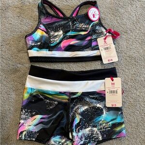 Justice Colorblock Dance Gym Set